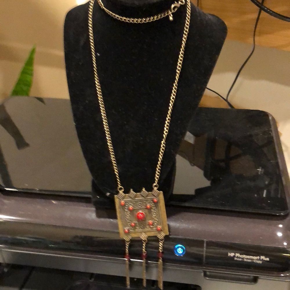 Adjustable Statement Necklace W/Matching Earrings - image 6